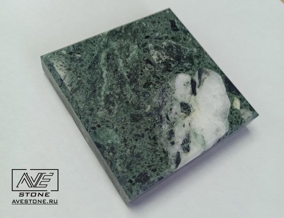 маргарита зеленый мрамор - Столешница зеленая из искусственного камня,кварца и мрамора